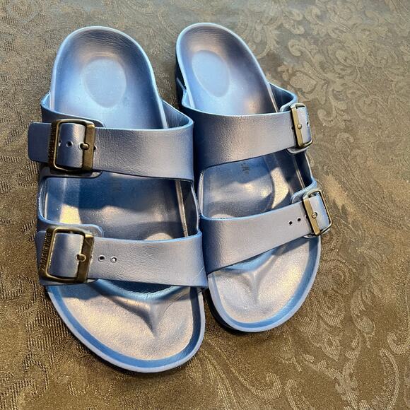 Birkenstock navy sandals for men size 10 - Picture 7 of 9